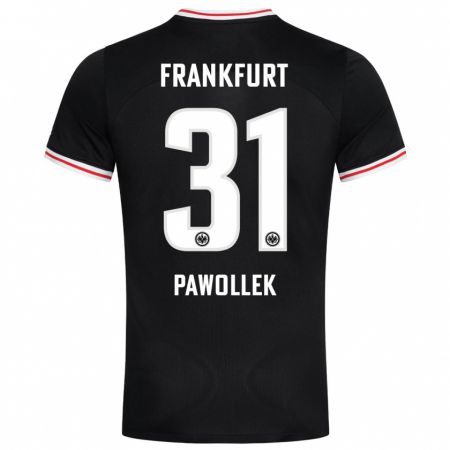 Kandiny Kinder Tanja Pawollek #31 Schwarz Auswärtstrikot Trikot 2023/24 T-Shirt