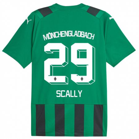 Kandiny Kinder Joe Scally #29 Schwarz Grün Auswärtstrikot Trikot 2023/24 T-Shirt