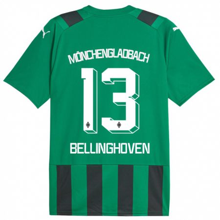 Kandiny Kinder Christina Bellinghoven #13 Schwarz Grün Auswärtstrikot Trikot 2023/24 T-Shirt