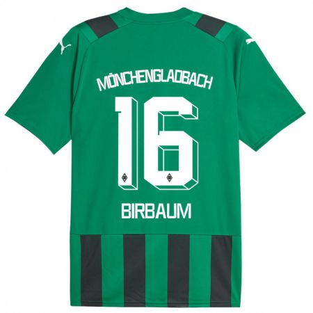 Kandiny Kinder Anne Birbaum #16 Schwarz Grün Auswärtstrikot Trikot 2023/24 T-Shirt