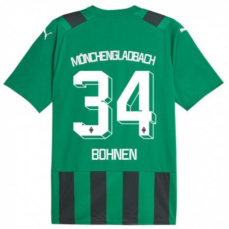 Kandiny Kinder Bohnen #34 Schwarz Grün Auswärtstrikot Trikot 2023/24 T-Shirt