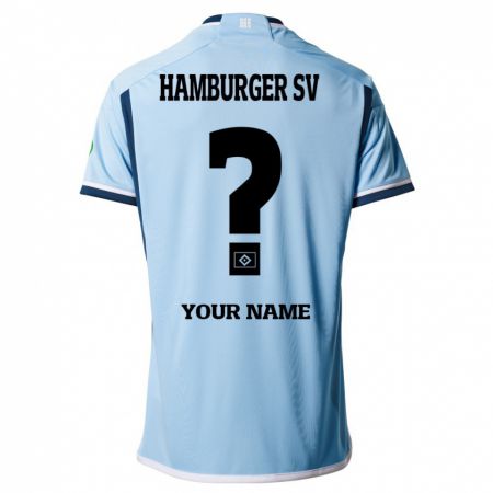 Kandiny Kinder Ihren Namen #0 Blau Auswärtstrikot Trikot 2023/24 T-Shirt