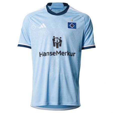Kandiny Kinder Bjarne Brechlin #22 Blau Auswärtstrikot Trikot 2023/24 T-Shirt