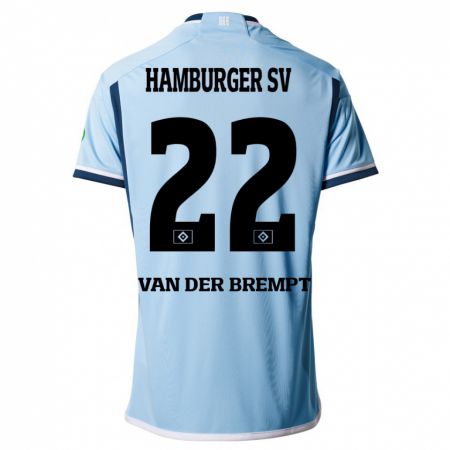Kandiny Kinder Ignace Van Der Brempt #22 Blau Auswärtstrikot Trikot 2023/24 T-Shirt