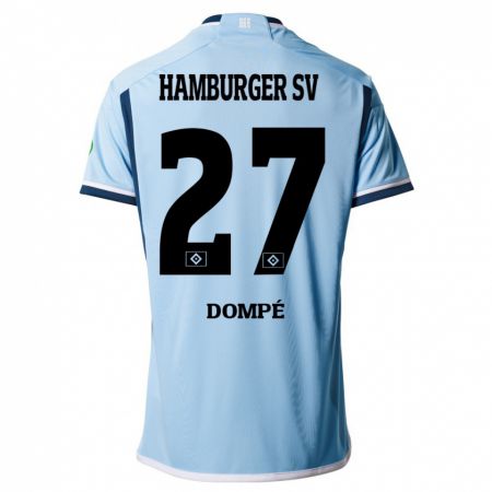 Kandiny Kinder Jean-Luc Dompé #27 Blau Auswärtstrikot Trikot 2023/24 T-Shirt