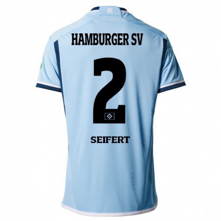 Kandiny Kinder Luis Seifert #2 Blau Auswärtstrikot Trikot 2023/24 T-Shirt