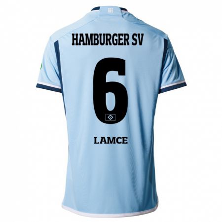 Kandiny Kinder Benjamin Lamce #6 Blau Auswärtstrikot Trikot 2023/24 T-Shirt