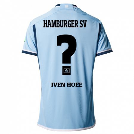 Kandiny Kinder Lennart Iven Hoee #0 Blau Auswärtstrikot Trikot 2023/24 T-Shirt