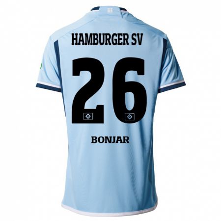 Kandiny Kinder Amir Bonjar #26 Blau Auswärtstrikot Trikot 2023/24 T-Shirt
