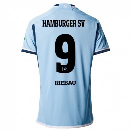 Kandiny Kinder Henry Riebau #9 Blau Auswärtstrikot Trikot 2023/24 T-Shirt