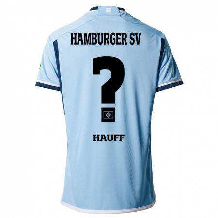 Kandiny Kinder Daniel Hauff #0 Blau Auswärtstrikot Trikot 2023/24 T-Shirt