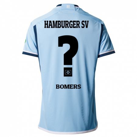 Kandiny Kinder Henrik Bomers #0 Blau Auswärtstrikot Trikot 2023/24 T-Shirt