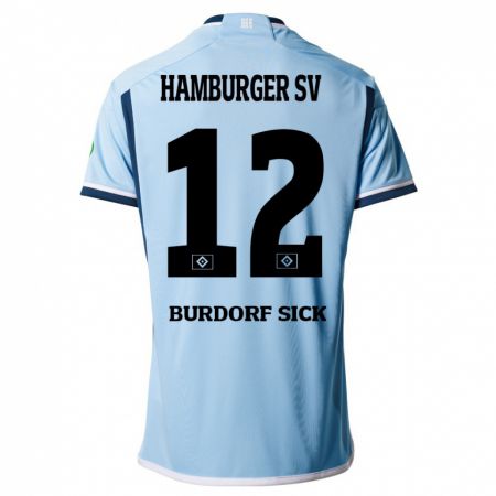Kandiny Kinder Emma Burdorf-Sick #12 Blau Auswärtstrikot Trikot 2023/24 T-Shirt
