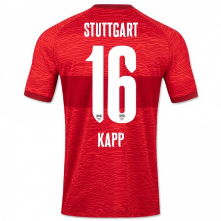 Kandiny Kinder Patrick Kapp #16 Rot Auswärtstrikot Trikot 2023/24 T-Shirt