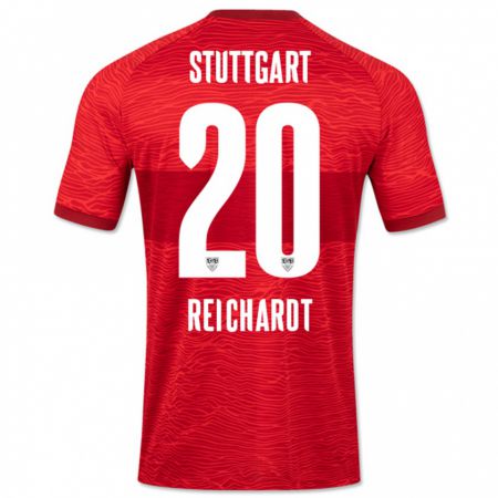 Kandiny Kinder Leon Reichardt #20 Rot Auswärtstrikot Trikot 2023/24 T-Shirt