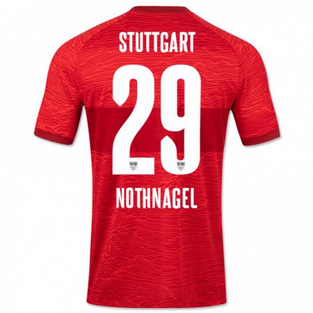 Kandiny Kinder Dominik Nothnagel #29 Rot Auswärtstrikot Trikot 2023/24 T-Shirt