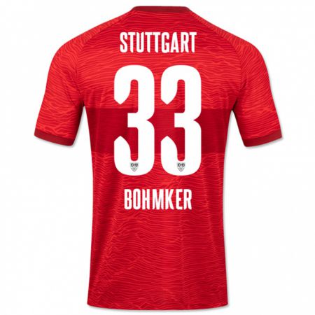 Kandiny Kinder Finn Böhmker #33 Rot Auswärtstrikot Trikot 2023/24 T-Shirt