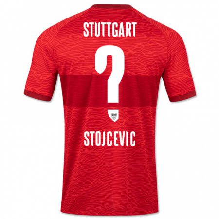 Kandiny Kinder Martin Stojcevic #0 Rot Auswärtstrikot Trikot 2023/24 T-Shirt