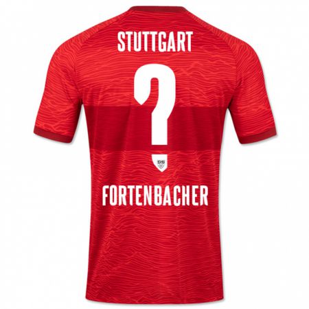 Kandiny Kinder Jannik Fortenbacher #0 Rot Auswärtstrikot Trikot 2023/24 T-Shirt