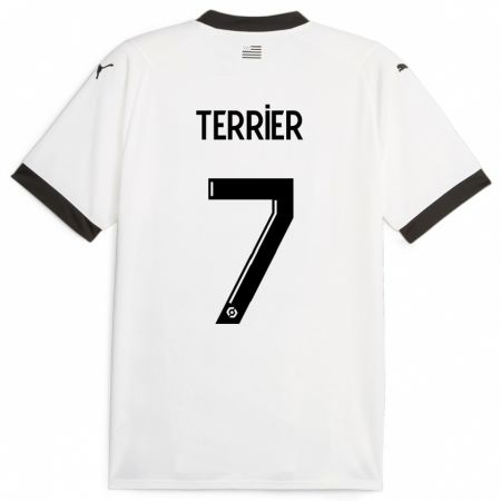 Kandiny Kinder Martin Terrier #7 Weiß Auswärtstrikot Trikot 2023/24 T-Shirt
