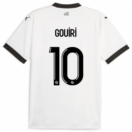 Kandiny Kinder Amine Gouiri #10 Weiß Auswärtstrikot Trikot 2023/24 T-Shirt
