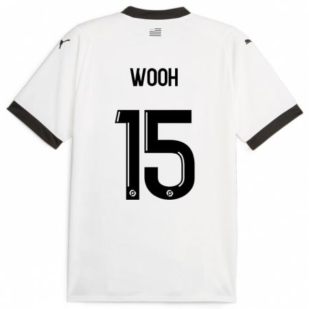 Kandiny Kinder Christopher Wooh #15 Weiß Auswärtstrikot Trikot 2023/24 T-Shirt