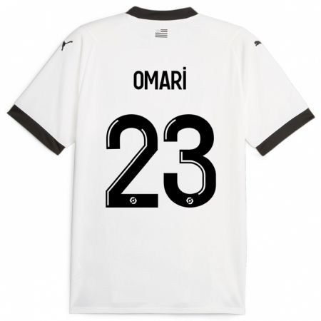 Kandiny Kinder Warmed Omari #23 Weiß Auswärtstrikot Trikot 2023/24 T-Shirt