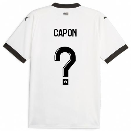 Kandiny Kinder José Capon #0 Weiß Auswärtstrikot Trikot 2023/24 T-Shirt
