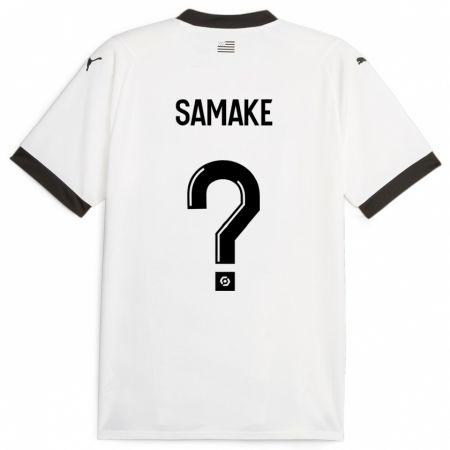 Kandiny Kinder Wilson Samaké #0 Weiß Auswärtstrikot Trikot 2023/24 T-Shirt
