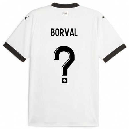 Kandiny Kinder Cyril Borval #0 Weiß Auswärtstrikot Trikot 2023/24 T-Shirt