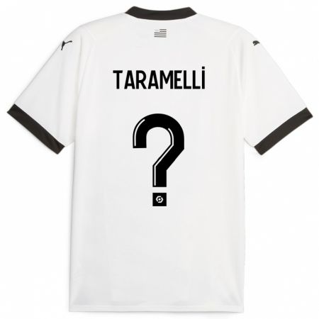 Kandiny Kinder Valentin Taramelli #0 Weiß Auswärtstrikot Trikot 2023/24 T-Shirt