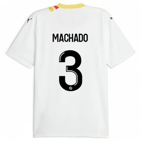 Kandiny Kinder Deiver Machado #3 Schwarz Auswärtstrikot Trikot 2023/24 T-Shirt