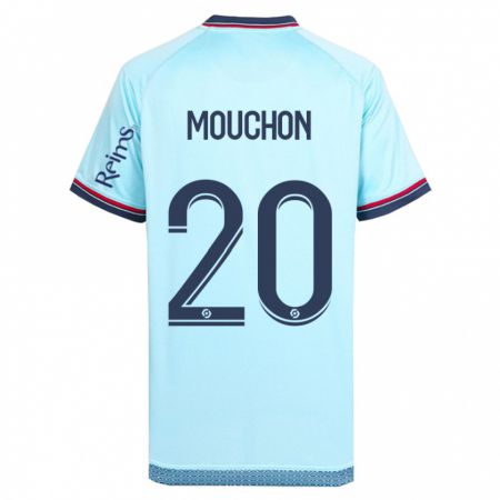 Kandiny Kinder Noemie Mouchon #20 Himmelblau Auswärtstrikot Trikot 2023/24 T-Shirt