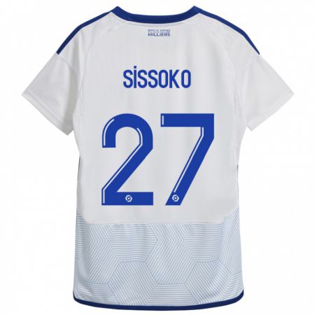 Kandiny Kinder Ibrahima Sissoko #27 Weiß Auswärtstrikot Trikot 2023/24 T-Shirt