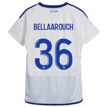 Kandiny Kinder Alaa Bellaarouch #36 Weiß Auswärtstrikot Trikot 2023/24 T-Shirt