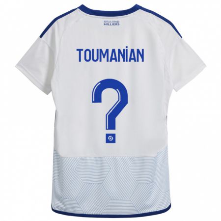 Kandiny Kinder Anthony Toumanian #0 Weiß Auswärtstrikot Trikot 2023/24 T-Shirt