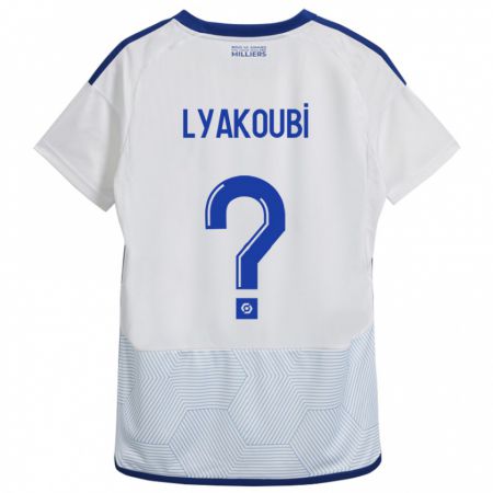 Kandiny Kinder Oussama Lyakoubi #0 Weiß Auswärtstrikot Trikot 2023/24 T-Shirt