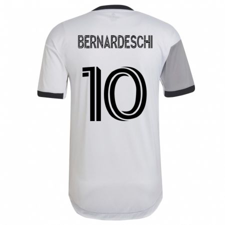 Kandiny Kinder Federico Bernardeschi #10 Weiß Auswärtstrikot Trikot 2023/24 T-Shirt