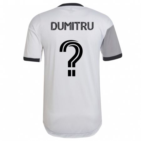 Kandiny Kinder Andrei Dumitru #0 Weiß Auswärtstrikot Trikot 2023/24 T-Shirt
