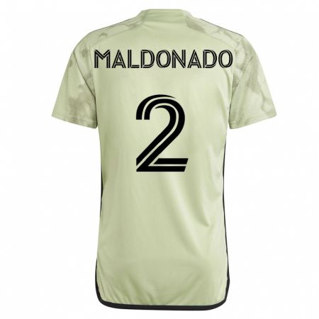 Kandiny Kinder Denil Maldonado #2 Grün Auswärtstrikot Trikot 2023/24 T-Shirt