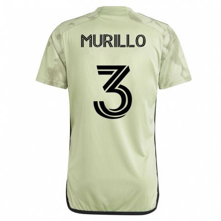 Kandiny Kinder Jesús Murillo #3 Grün Auswärtstrikot Trikot 2023/24 T-Shirt