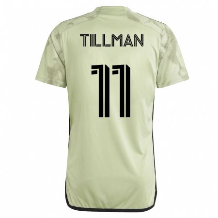 Kandiny Kinder Timothy Tillman #11 Grün Auswärtstrikot Trikot 2023/24 T-Shirt