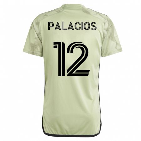 Kandiny Kinder Diego Palacios #12 Grün Auswärtstrikot Trikot 2023/24 T-Shirt