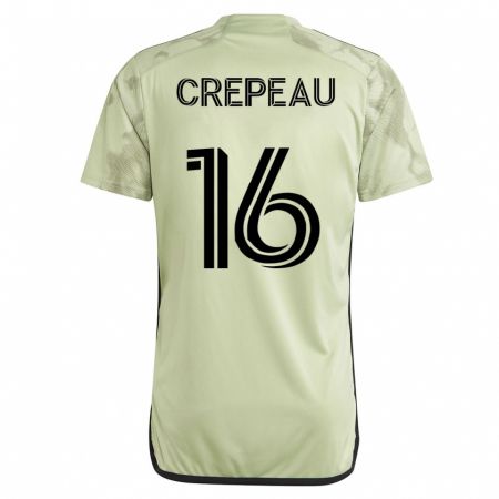 Kandiny Kinder Maxime Crépeau #16 Grün Auswärtstrikot Trikot 2023/24 T-Shirt