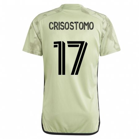 Kandiny Kinder Danny Crisostomo #17 Grün Auswärtstrikot Trikot 2023/24 T-Shirt