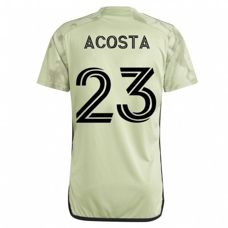 Kandiny Kinder Kellyn Acosta #23 Grün Auswärtstrikot Trikot 2023/24 T-Shirt
