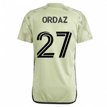 Kandiny Kinder Nathan Ordaz #27 Grün Auswärtstrikot Trikot 2023/24 T-Shirt