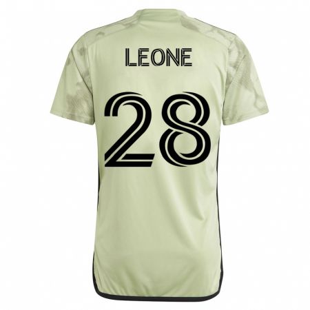 Kandiny Kinder Tony Leone #28 Grün Auswärtstrikot Trikot 2023/24 T-Shirt