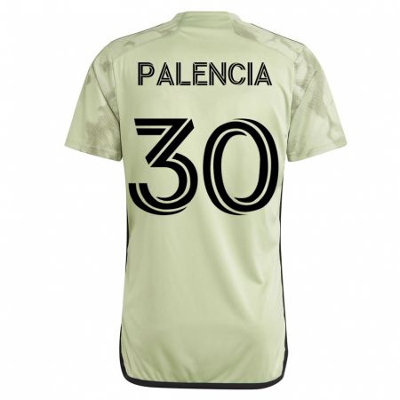 Kandiny Kinder Sergi Palencia #30 Grün Auswärtstrikot Trikot 2023/24 T-Shirt