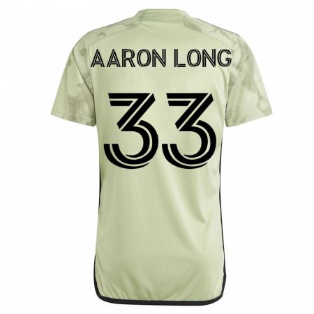 Kandiny Kinder Aaron Long #33 Grün Auswärtstrikot Trikot 2023/24 T-Shirt